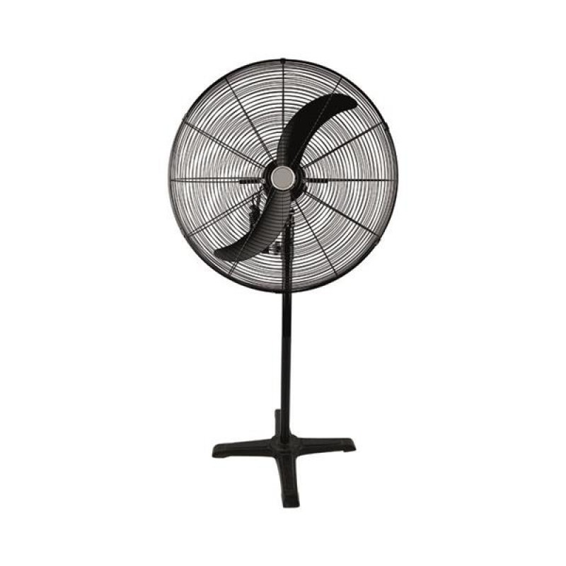 Eurolamp 147-29046 Βιομηχανικός Ανεμιστήρας Ορθοστάτης 71cm 180W Μαύρο